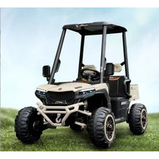 4WD Kids Golf Cart with Wireless Connection Realistic Sounds Gift for Boys Girls