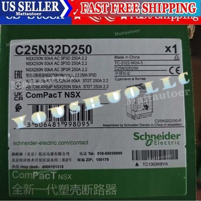 1PCS New *- C25N32D250 NSX250N 50KA AC 3P3D 250A 2.2