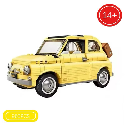 Fiat 500 Nachbau (10271) 960 Teile Technik Bausteine MOC Montage Steine