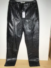 Image of 4th + Reckless Faux Leather Trousers Size UK 12 Straight Leg - New With Tags