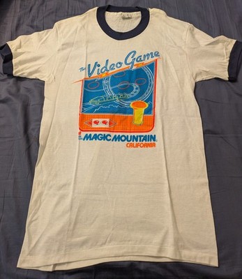 Six Flags Magic Mountain Video Game Tshirt True Vintage LARGE