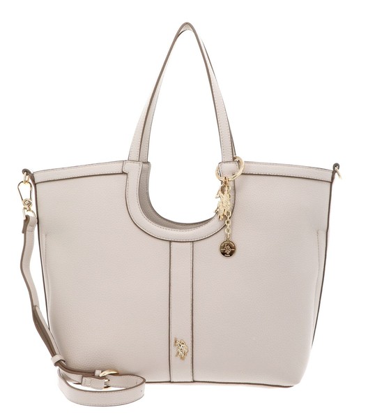 U.S. Polo Assn. Lawson Shopping Bag Schultertasche Tasche Natural Creme Neu-image