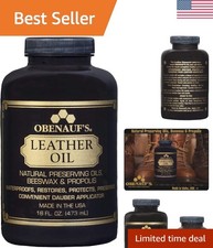 Versatile 16oz Leather Conditioner - Ideal for Boots, Purses, and Auto Interiors