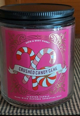 Bath & Body Works 7 oz Single Wick Candy Cane Crush Holiday Scents
