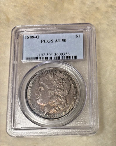 1889-O MORGAN DOLLAR -PCGS AU50 - circulated - $1.