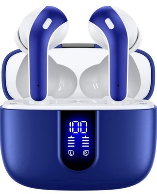 Bluetooth Headphones True Wireless Earbuds 60H Playback LED Power Display