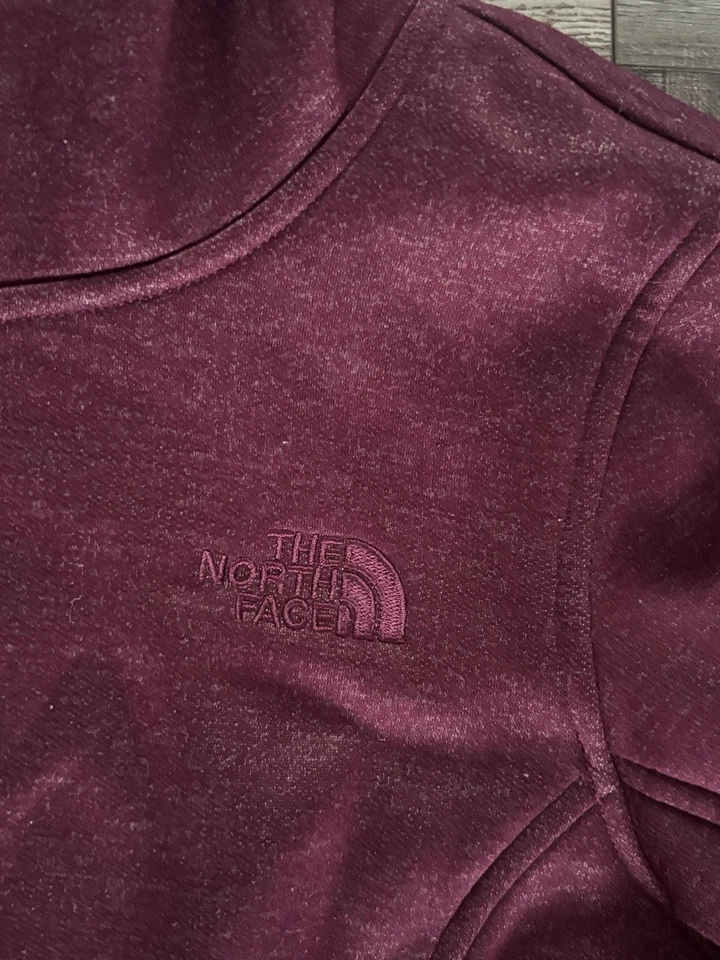 North face Fleece Lined purple mock neck sweater Women’s Sz Small - Image 2 of 4