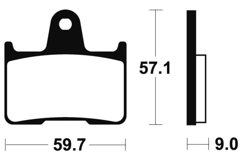 Plaquettes de frein TECNIUM MR265 métal fritté performance pour moto sportive