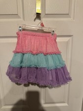 Jona Michelle Pink Aqua  Purple Tutu Skirt Child Size 7