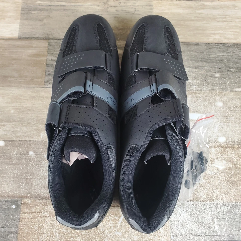 Serfas Singletrack MTB 3-Strap Mens Mountain Bike Shoes Sz 11 Black Round Toe - Image 4 of 4