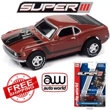 Auto World Super III 1970 Ford Boss Mustang 302 Version B - 1/64 HO - SC383