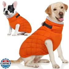 AOFITEE Coat for Extra Large Dogs, Warm Turtleneck Dog Winter Jac