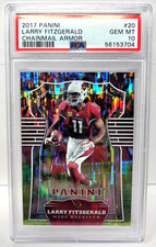 2017 Chainmail Armor REFRACTIVE LARRY FITZGERALD Football Card PSA 10 GEM MINT
