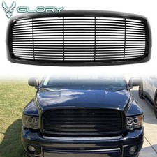 Fits 02-05 Dodge Ram 1500 03-05 Ram 2500 3500 Front Mesh Grille Abs Unpainted