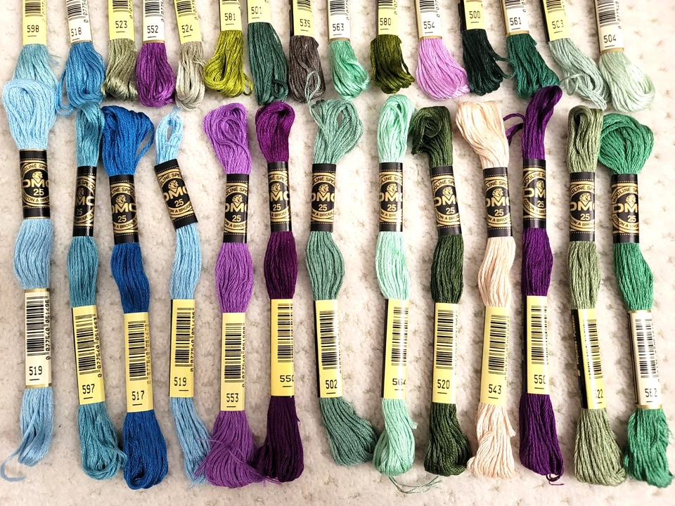 NEW DMC Floss Variegated 28 Skeins Cross Stitch Embroidery Thread colors listed - Image 3 of 3