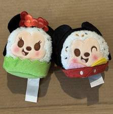 Disney Munchlings Mickey  Minnie Mouse Mini Plush Lot of 2 Under 6 in.