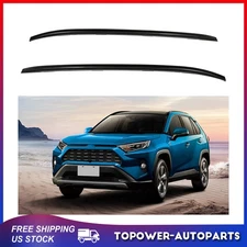 For Toyota Rav4 2019-2020 Roof Rack Side Rails Set Cargo Luggage Carrier Black