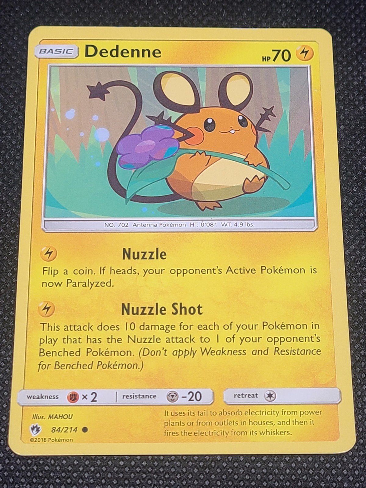 Dedenne (84) Pokemon SM - Lost Thunder #84/214
