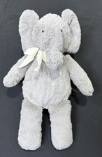 Pottery Barn Kids PBK Elephant Plush Gray 16" Stuffed Animal Toy Beans Floppy