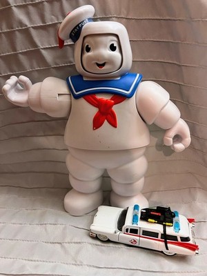 Ghostbusters Face Changing Stay Puft- Playskool Hasbro 2020- w/ Jada Ambulance