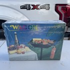 Wagon Master GT-2 Barbecue Grill, Gas-Fired, Family Size Portable Cast-Iron NIB