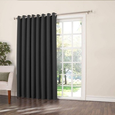 Sun Zero Black Room Darkening Curtain - 100 x 84 in.