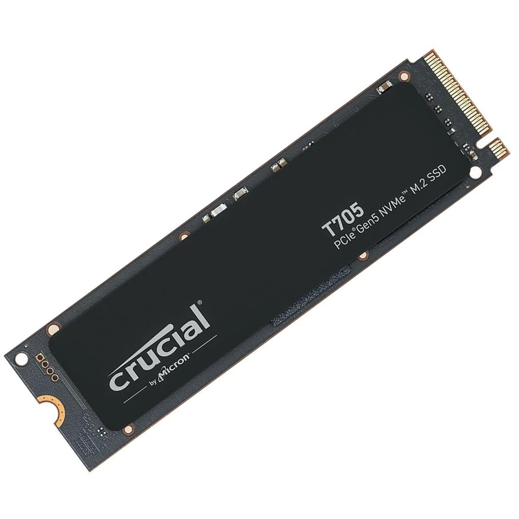 SSD Crucial T705 2TB PCIe Gen5 x4 NVMe 14.500MB/s TLC M.2 2280 (CT200T705SSD3)