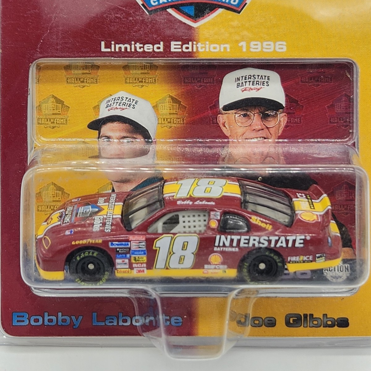 Bobby Labonte Joe Gibbs 1996 Action Nascar Pro Football Hall of
