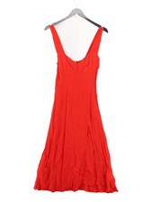 Reformation A-Line Midi Dress UK12 in Orange