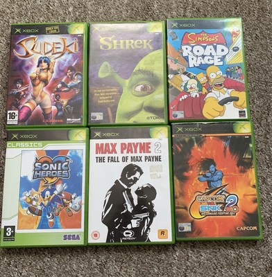 Xbox Original Spiele Konvolut Selten Top Titel Simpsons Sonic Shrek Slideki Capcom 
