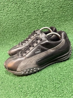 Size 11- Men s Puma Black Leather Speed Cat Sneakers Super Clean!