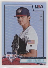 2019 USA Baseball Stars & Stripes Longevity Holo Foil 75/99 Rheego McIntosh fm0