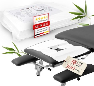 ZEN Nasenschlitztücher Massageliege Vlies Einwegauflagen Gesichtsauflagen x1000