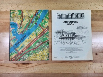 TSR Outdoor Adventure Map of Pitz Burke 1986 Allegheny Valley Gamma World 2ND Ed