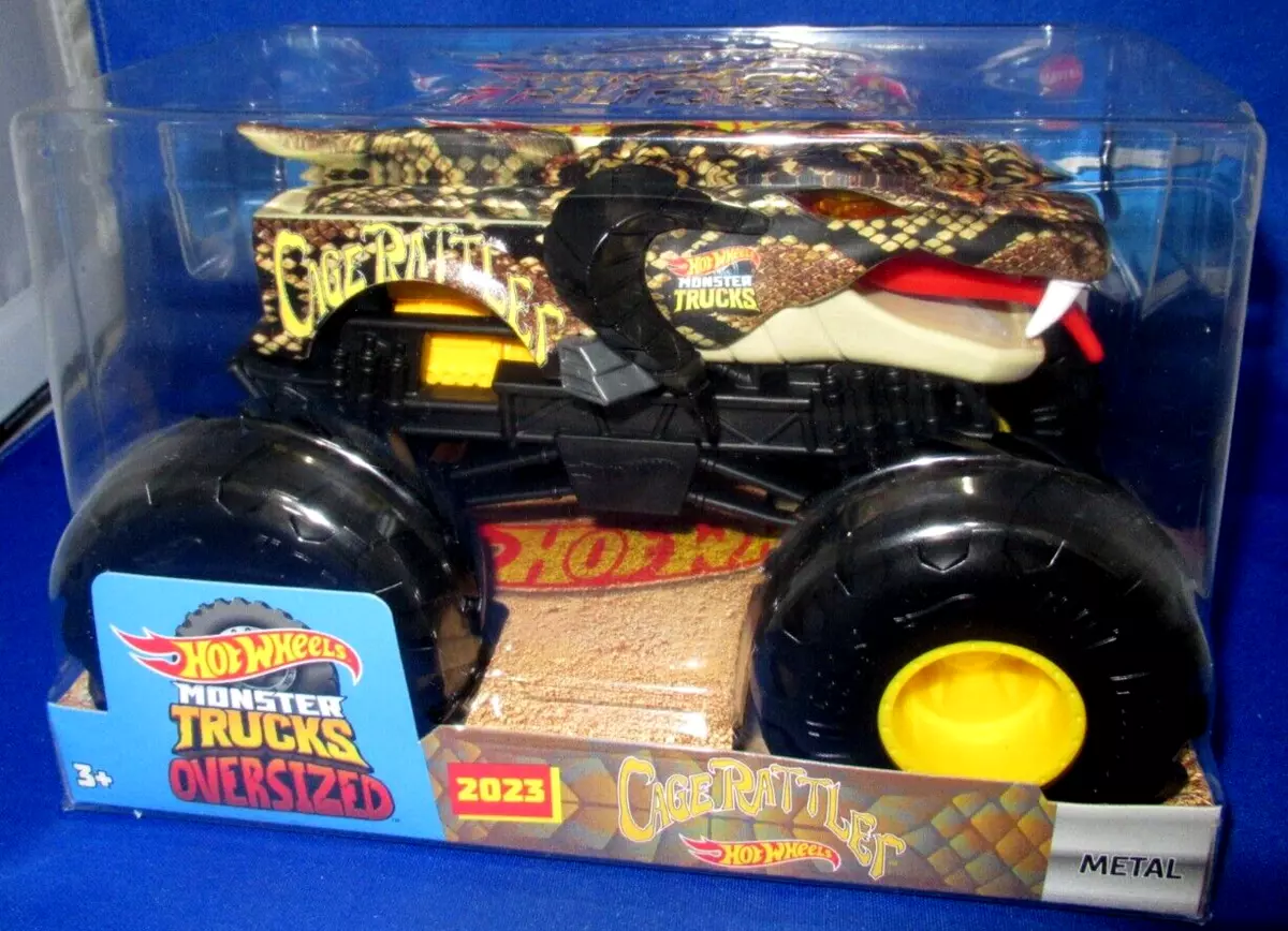 Hot Wheels Monster Trucks Oversized CAGE RATTLER Released 2023