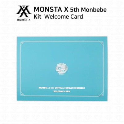 MONSTA X 5th Official Fanclub MONBEBE Goods Clip Board Certificate