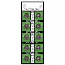 Batteries AG10 Card of 10