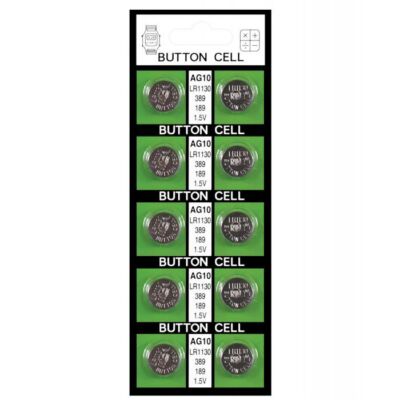 Batteries AG10 Card of 10