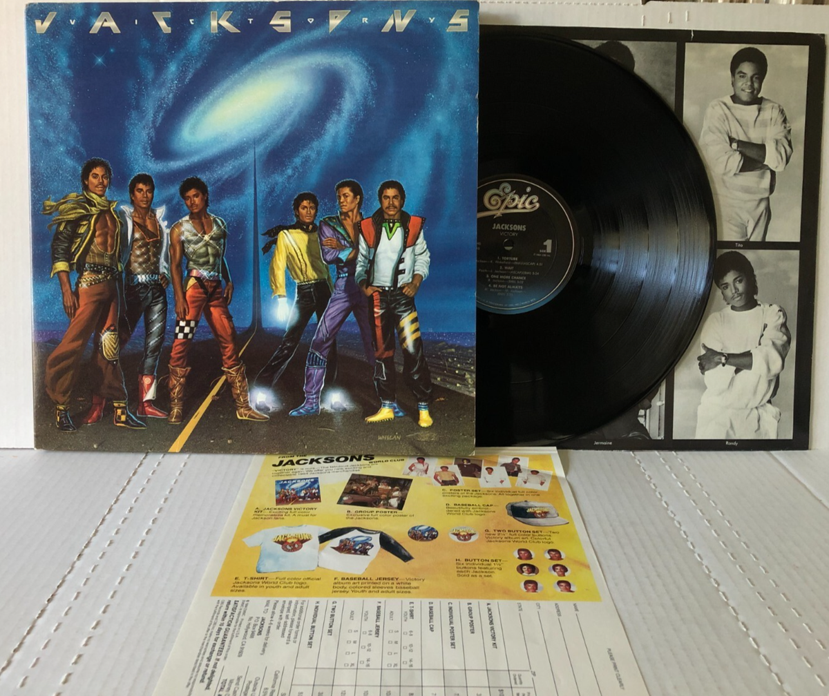 The Jacksons VICTORY Original 1984 Epic Gatefold + Order form EX