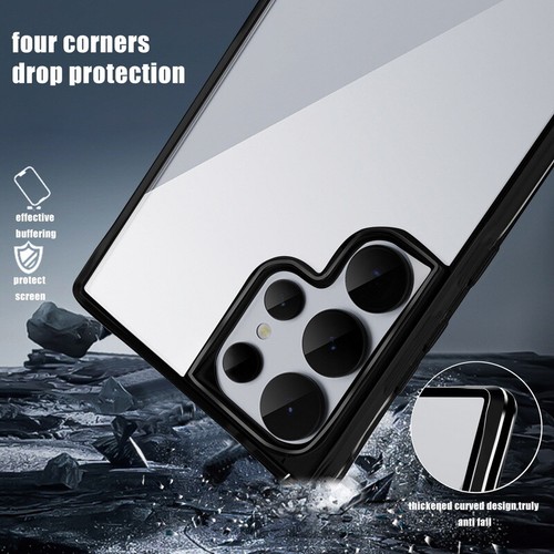 Shockproof Case For Samsung S24 S23 Ultra A55 A54 A34 Clear Hard Phone Cover - Picture 9 of 16