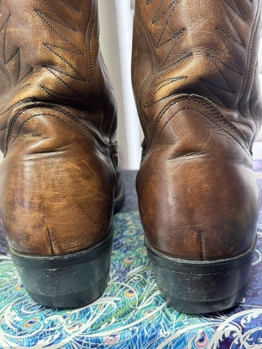 RED WING MEN'S VINTAGE COWBOY BOOTS, SZ 11.5 B, LEATHER IS VERY SUPPLE+++++ - Picture 11 of 21