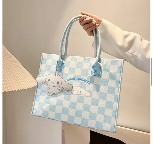 Neuf ! Sac fourre-tout réutilisable Cinnamoroll Sanrio Miniso Kawaii bleu cadeau d'anniversaire - Photo 1/5