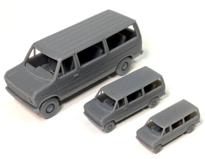HO 1:87 MAC Laser Printed 74-91 ''F'' E Series Passenger Van KIT