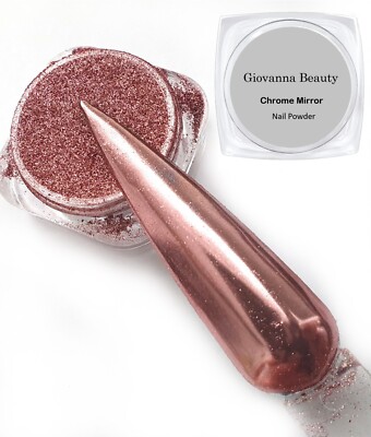 MIRROR EFFECT - CHROME NAIL POWDER 2g Full Jar 27 Colors UNICORN ROSE GOLD BLUE