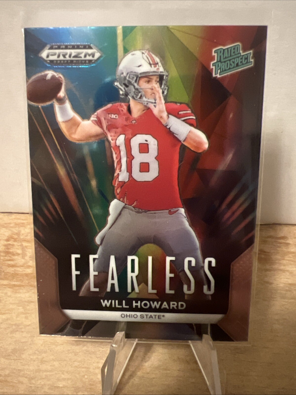 Will Howard Fearless Rated Prospect #F-WH 2024 Prizm Draft Picks