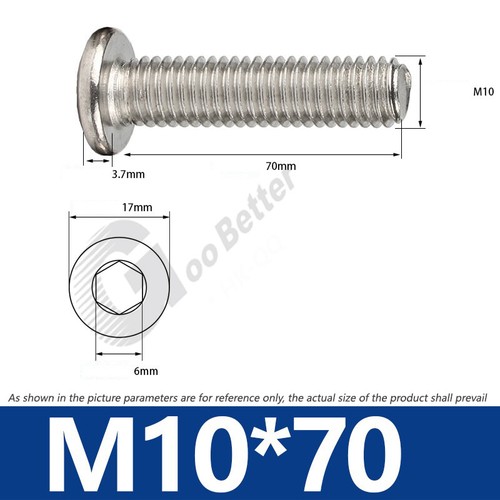 M2 - M12 Ultra Thin Wafer Flat Head Low profile Screws Bolt Allen Key Stainless - Picture 155 of 183