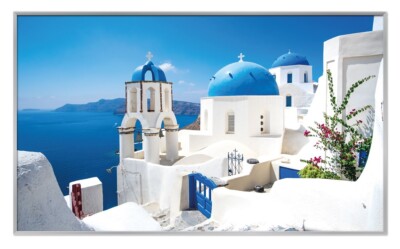 Eco Infrarot Bild Panel Heizung Wandstrahler 600Watt Carbon Santorini Foto