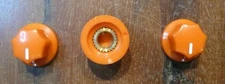 Set of 3 Orange Mini MXR Guitar Effects Pedal Stompbox Control Knobs