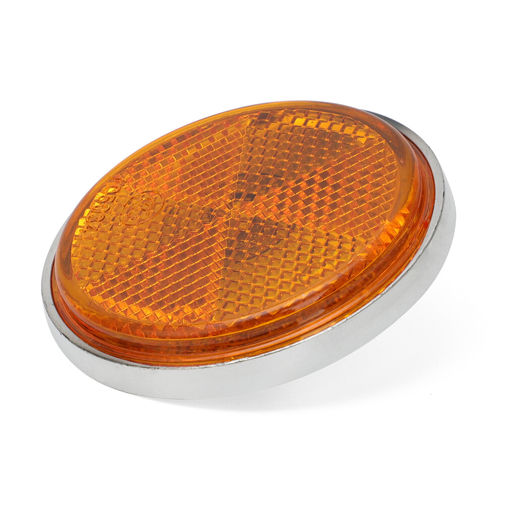 2 Amber Front Fork Reflectors For Honda CB, CL, CT, SL, Z50 & Surron – M6 Threaded Studs