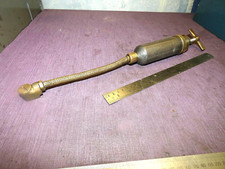 ROLLS ROYCE  BENTLY  VINTAGE  BRASS  TOOLKIT  GREASE  GUN  TECALEMIT  FLAT  SGDG